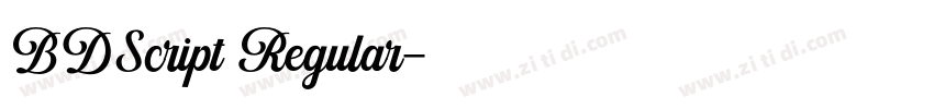 BDScript Regular字体转换 BDScript Regular字体转换